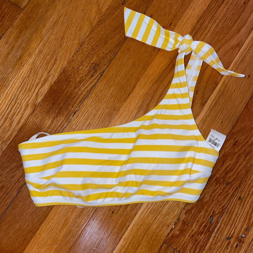 Aerie one shoulder striped bikini top